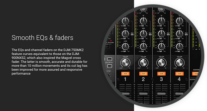 Pioneer DJM-750MK2 (4-channel performance DJ mixer)