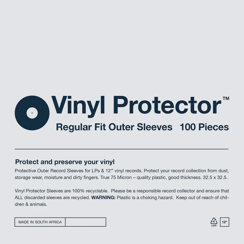 Protective Outer Record Sleeves for LP & 12" records [Pack of 100]